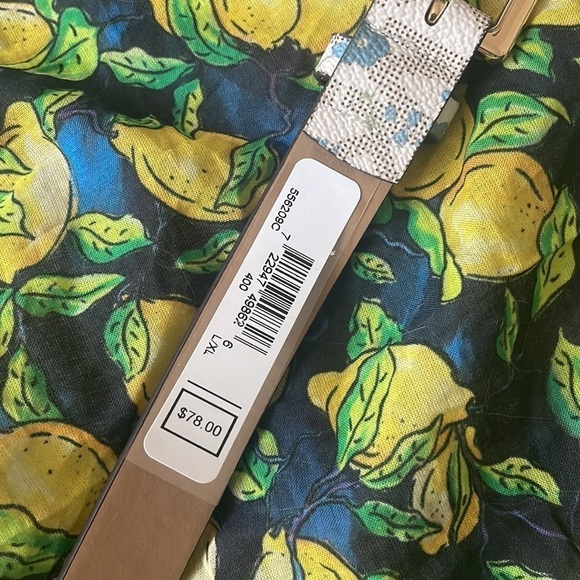 Brand New Michael Kors Vanilla w/ Blue & Yellow Flowers Belt Bag Fanny Pack - Picture 11 of 14